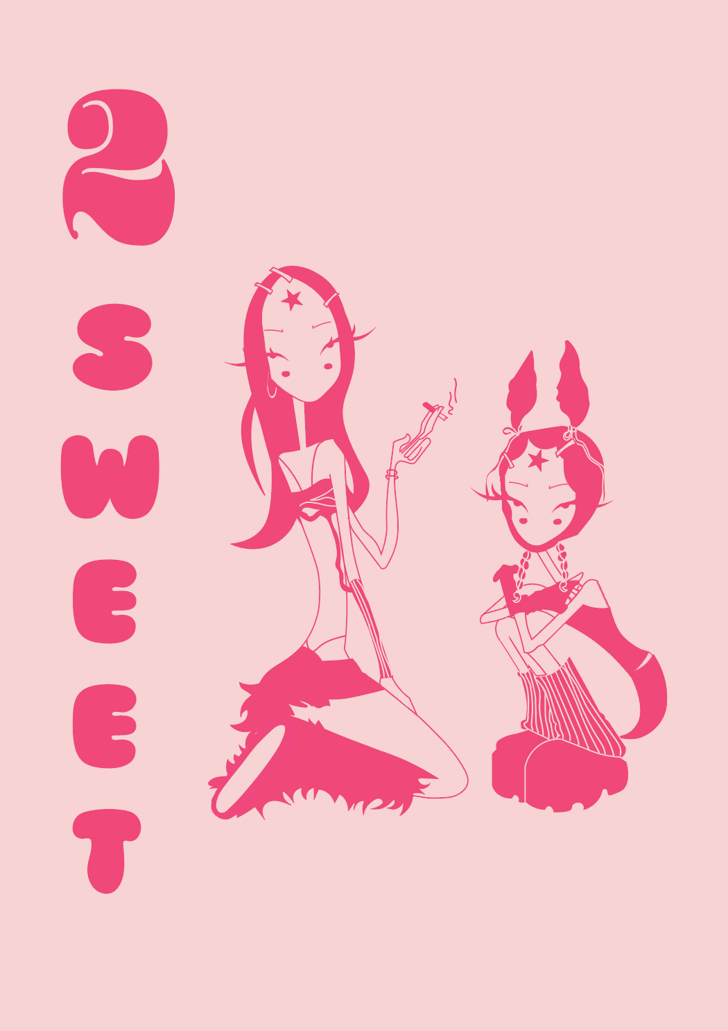 "2 Sweet" Digital Print