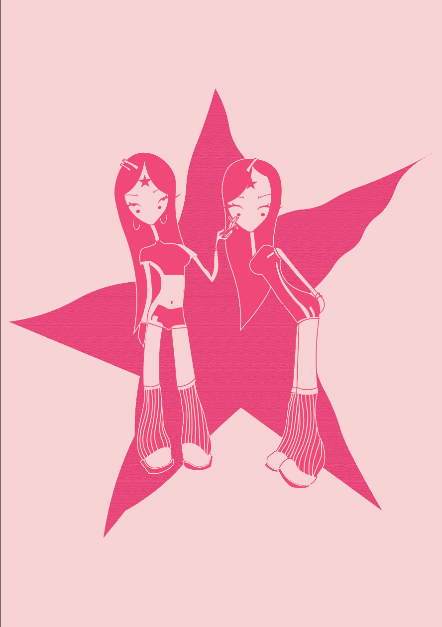 Star Girls Digital Print